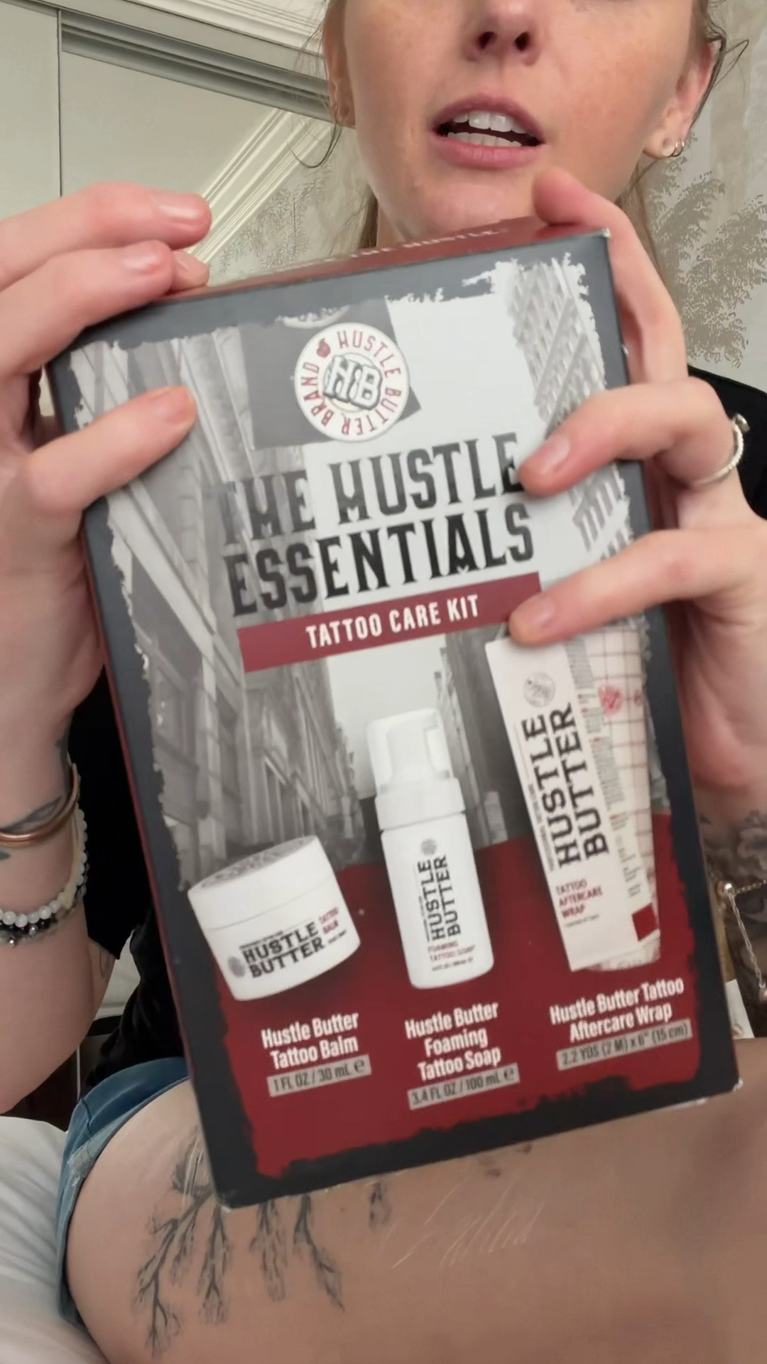 The tattoo aftercare kit from Hustle Butter includes second skin, Tattoo balm and antibacterial foaming soap. Everything you'll need after you get a new tattoo!! #tattooaftercare #tattooaftercareproducts #hustlebutter #tattoocare #tattoocareproducts @hustlebutter

#LTKSaleAlert #LTKBeauty #LTKselfcare