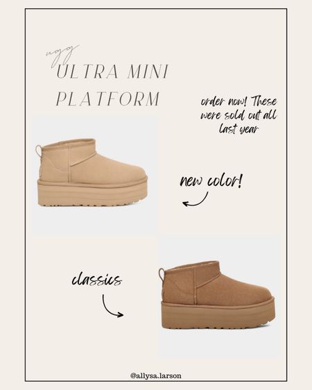 uggs available to order now! (Some back ordered already) but last year these were sold out constantly so nows the time to order!! 

#LTKshoecrush #LTKFind #LTKSeasonal