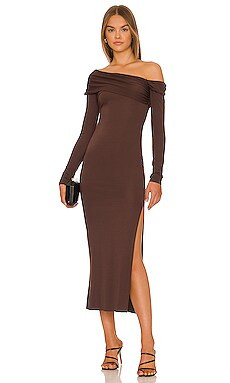 NBD Jameela Dress in Cocoa Brown from Revolve.com | Revolve Clothing (Global)