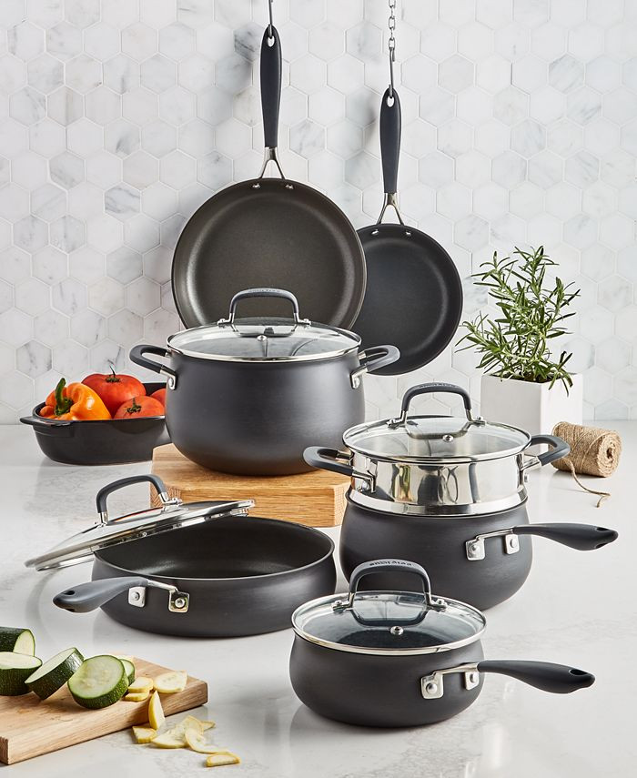 Hard-Anodized Aluminum 12-Pc. Nonstick Cookware Set, Created for Macy's | Macys (US)