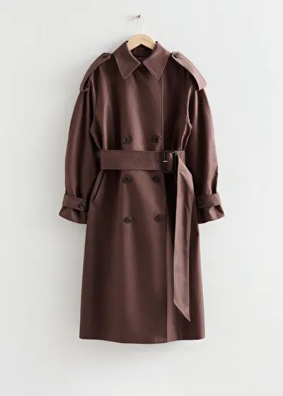 Wide Belt Trench Coat - Brown - & Other Stories FR | & Other Stories (EU + UK)