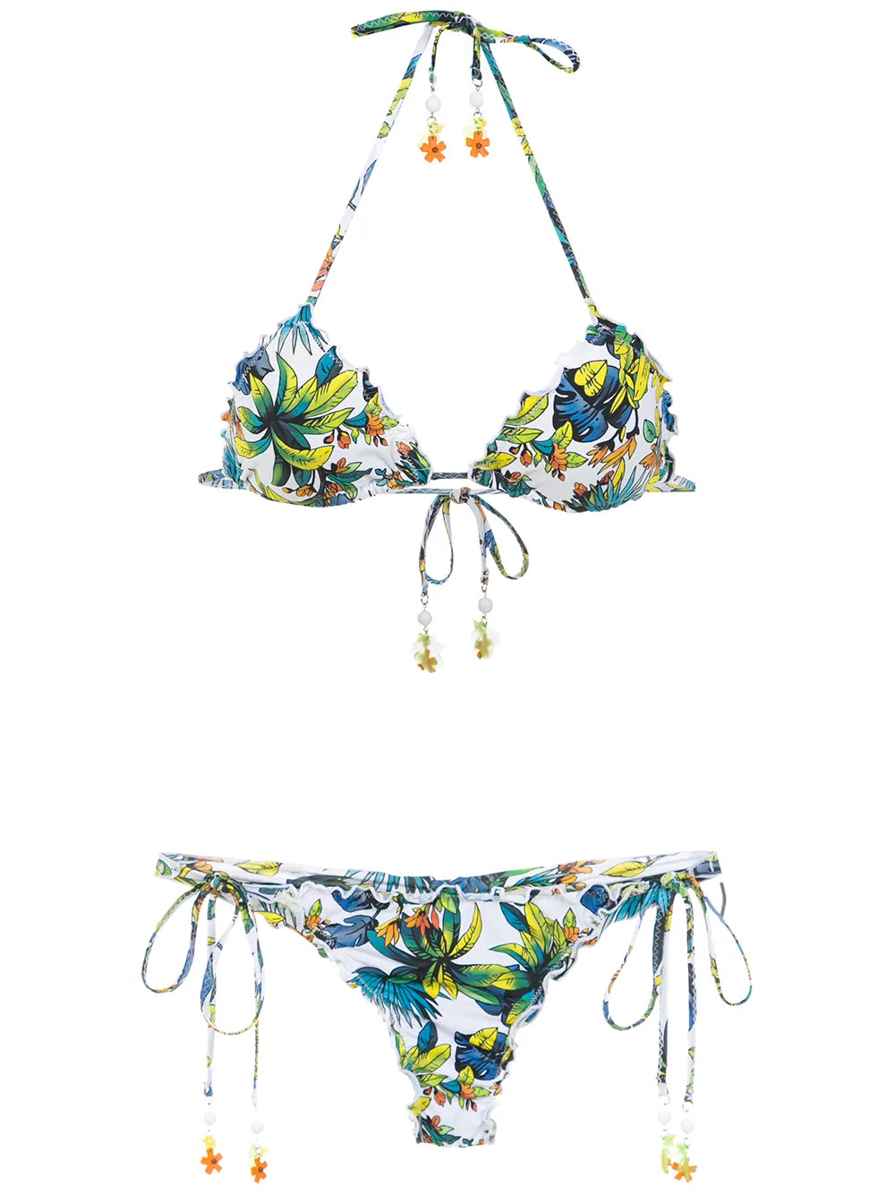 Amir Slama Printed Bikini - Farfetch | Farfetch Global