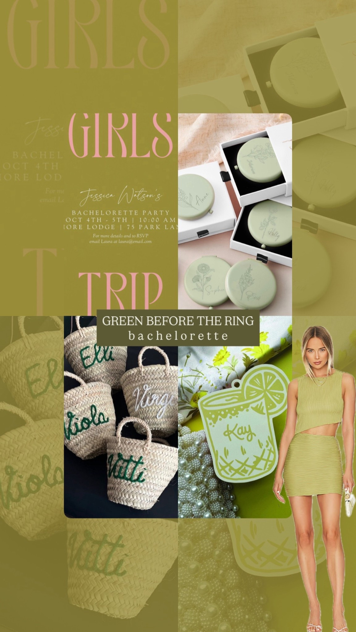 Green Bachelorette Party // Green Before the Ring 💚 #LTKParty

#LTKWedding