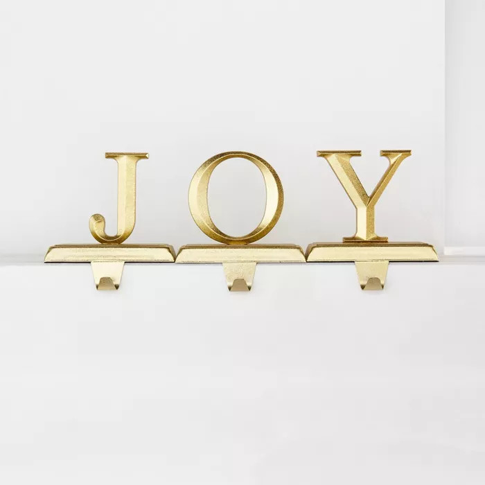 3pk JOY Gold Christmas Stocking Holder - Wondershop™ | Target