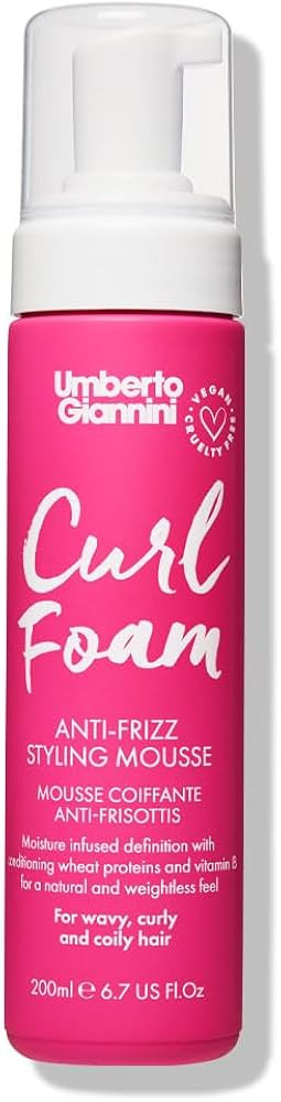 Umberto Giannini Curl Foam 7 fl Oz - Anti-Frizz Hair Styling Curl Mousse for 2a-4c Curly, Wavy & ... | Amazon (US)