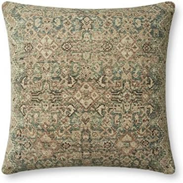 Angela Rose x Loloi Cove Collection Navy / Natural, 18'' x 18'' Cover Only Pillow | Amazon (US)