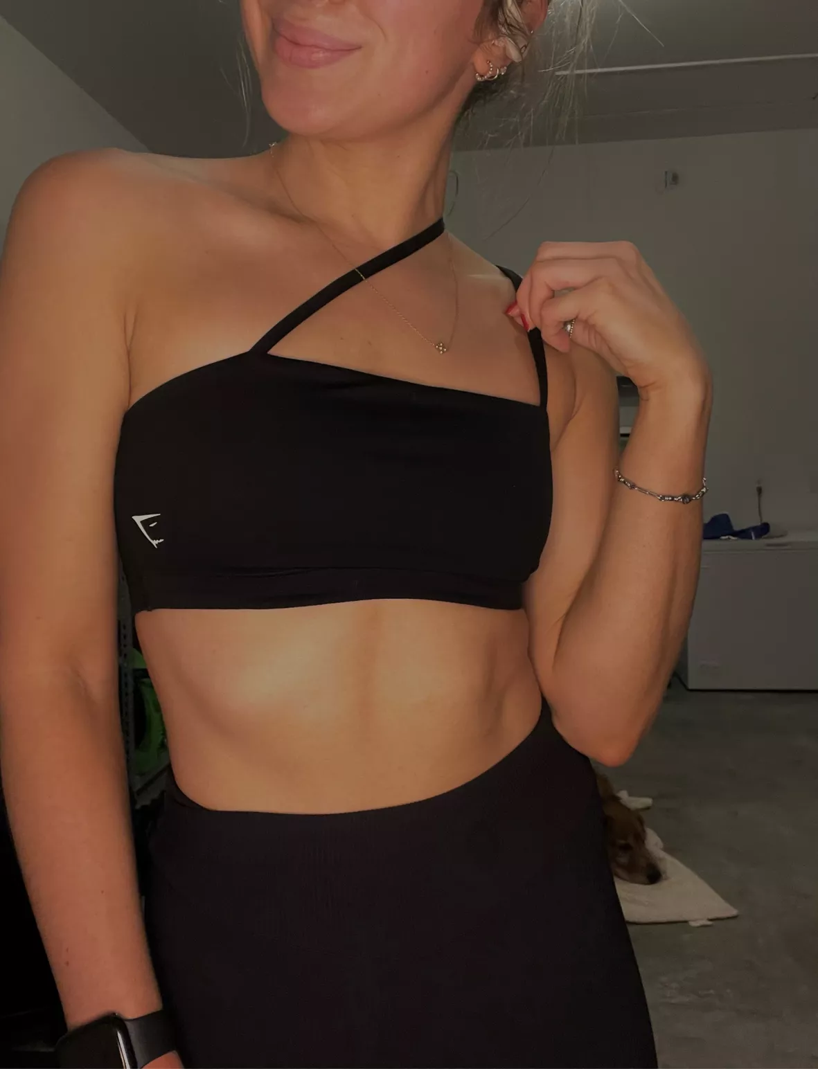 Gymshark Bandeau Sports Bra - Black curated on LTK