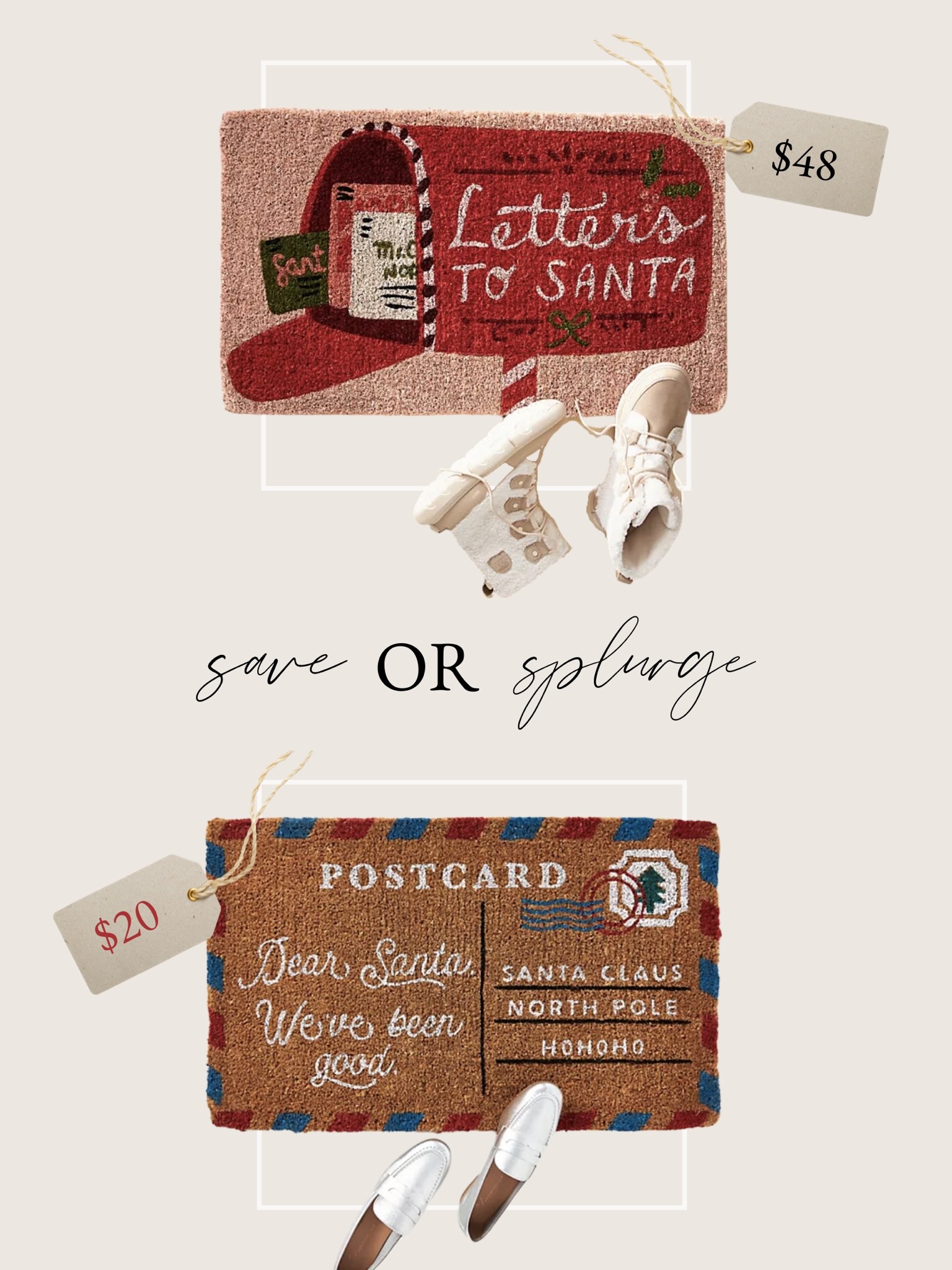 two adorable “dear Santa” themed doormats from Anthro for the holidays. don’t miss the sale on the postcard one!! doormat, holiday, Christmas decor

#LTKsalealert #LTKSeasonal #LTKHoliday