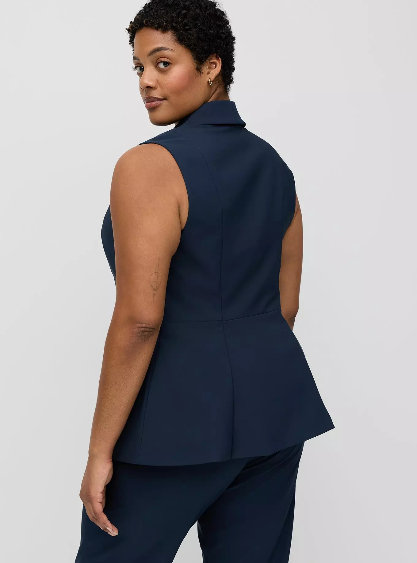 Peplum Tailored Vest | Torrid (US & Canada)