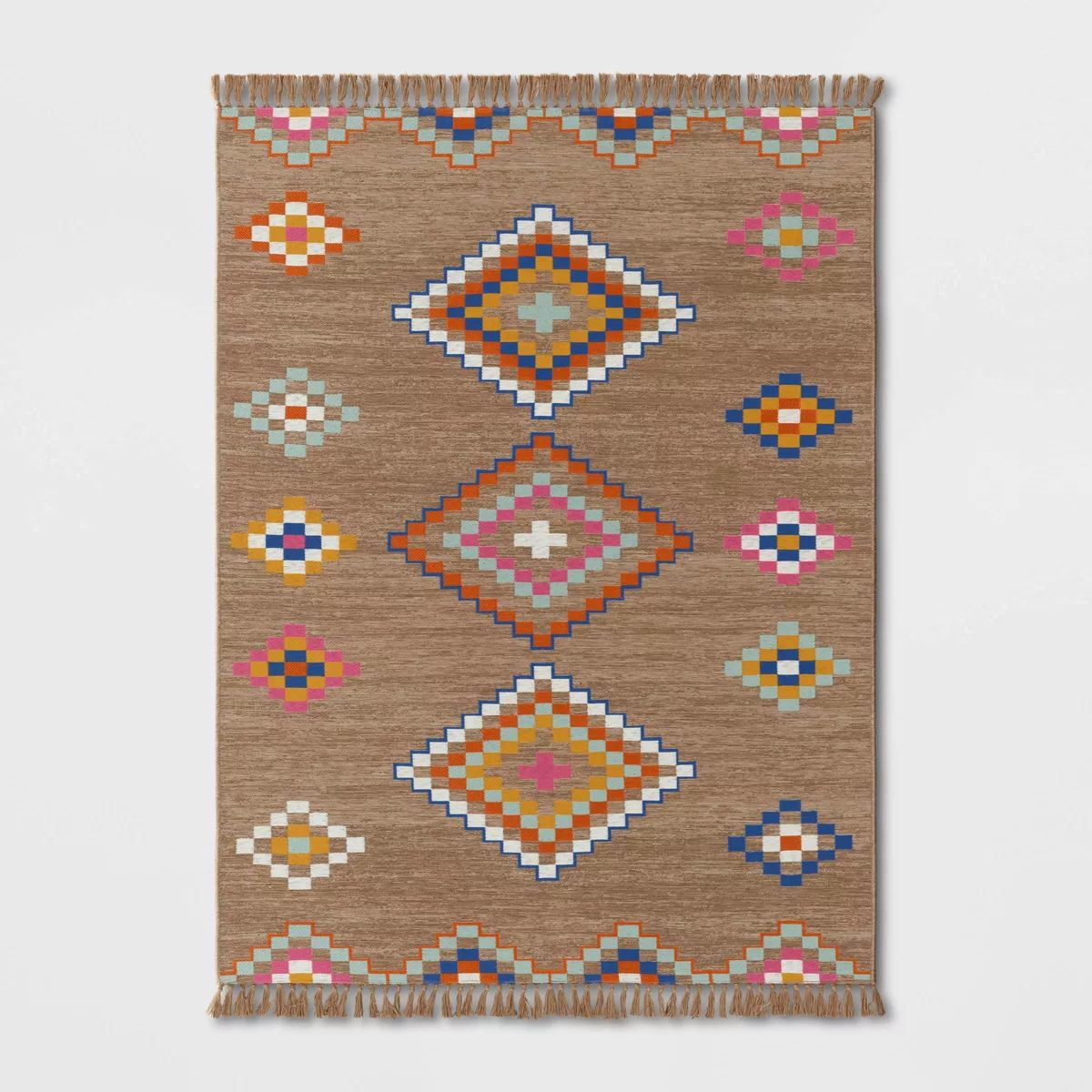 Southwest Tapestry Rectangular Woven Outdoor Area Rug Multicolor Brights - Threshold™ | Target