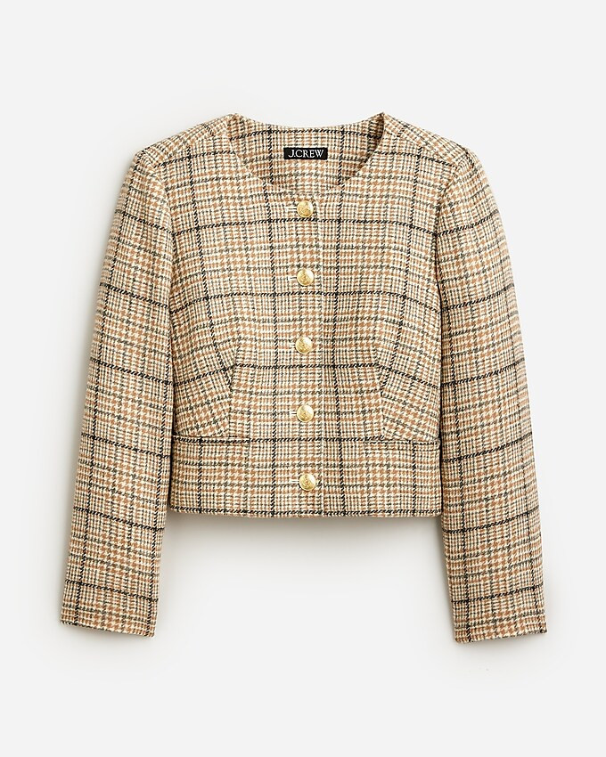 Louisa lady jacket in plaid English wool | J. Crew US