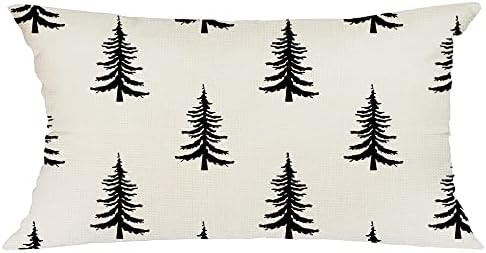 GEEORY Christmas Pillow Cover 12x20 for Christmas Decorations Chirstmas Tree Lumbar Pillow Cover ... | Amazon (US)