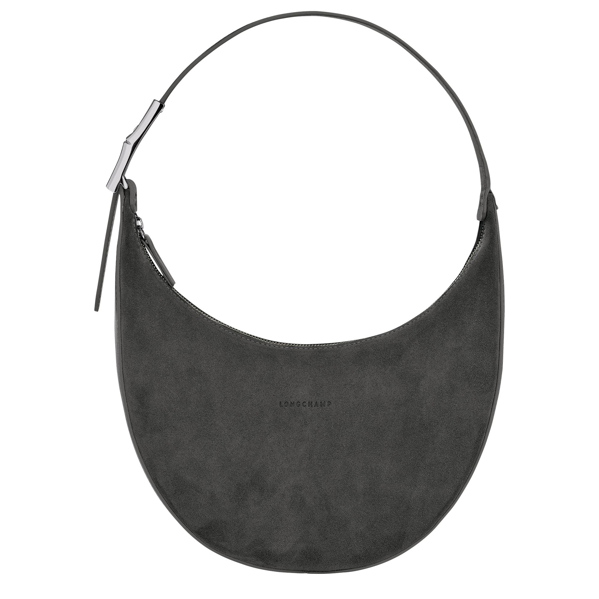 Roseau Essential M Hobo bag Anthracite - Leather (10218HDM123) | Longchamp GB | Longchamp
