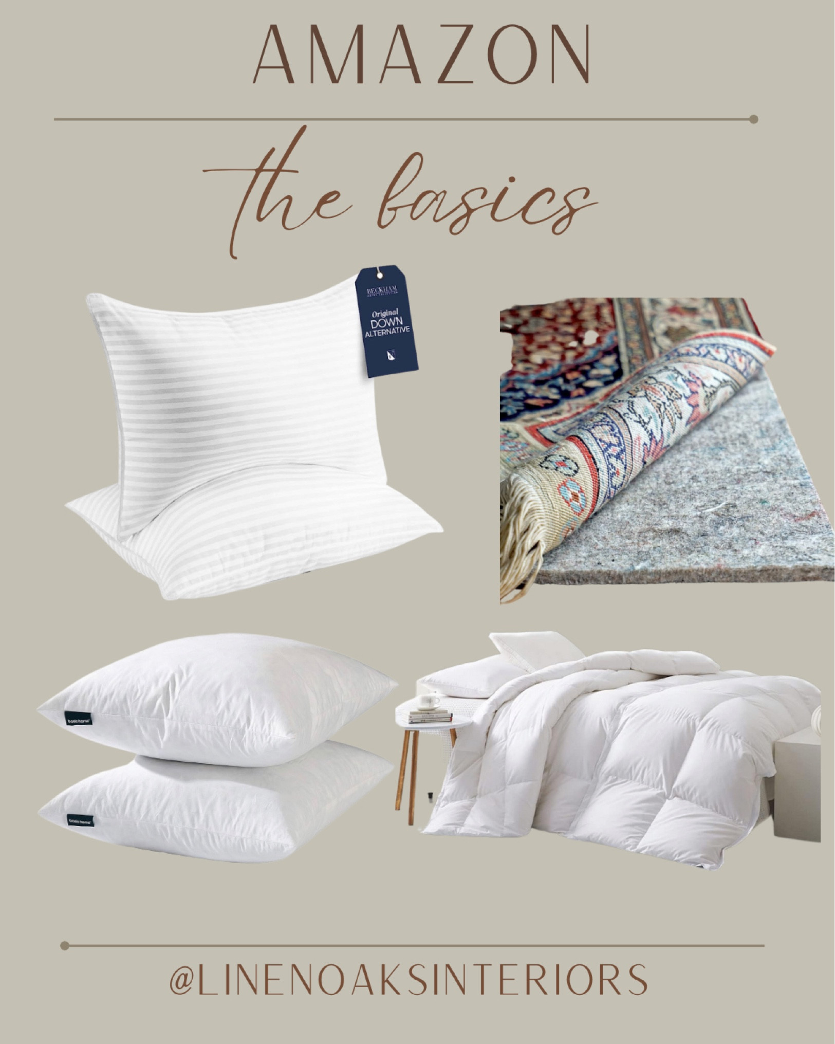 Amazon bed sleeping pillows, rug pad, duvet insert, pillow insert, down inserts, pillows 

#LTKhome #LTKCyberWeek #LTKHoliday