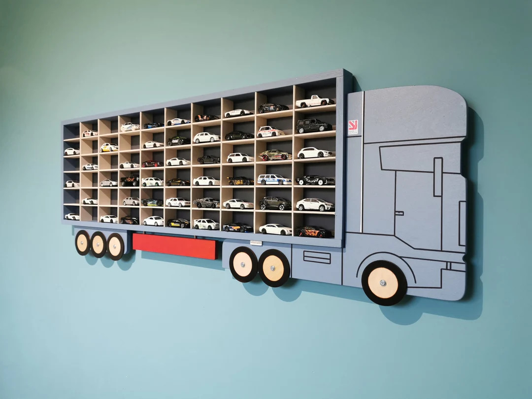 Personalised Display Case for Hot Wheels, Matchbox, Diecast Cars, Toy Garage Organizer Shelf | Etsy (US)