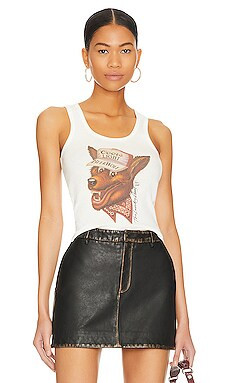 The Laundry Room Beer Wolf Rib Tank in White from Revolve.com | Revolve Clothing (Global)
