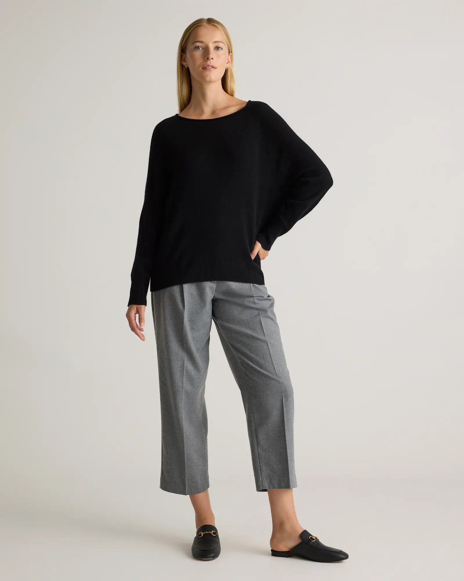 Mongolian Cashmere Boatneck Sweater | Quince