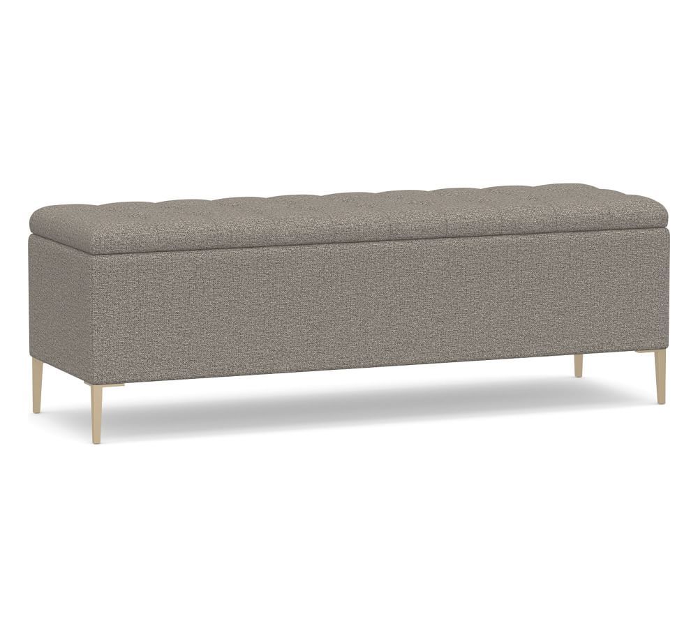 Anya Tufted Upholstered Storage Bench | Pottery Barn (US)