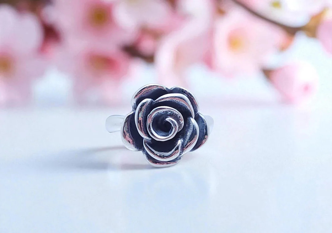 James Avery Large Rose Blossom Ring 925 Sterling Silver Size 5.5 | Etsy (US)