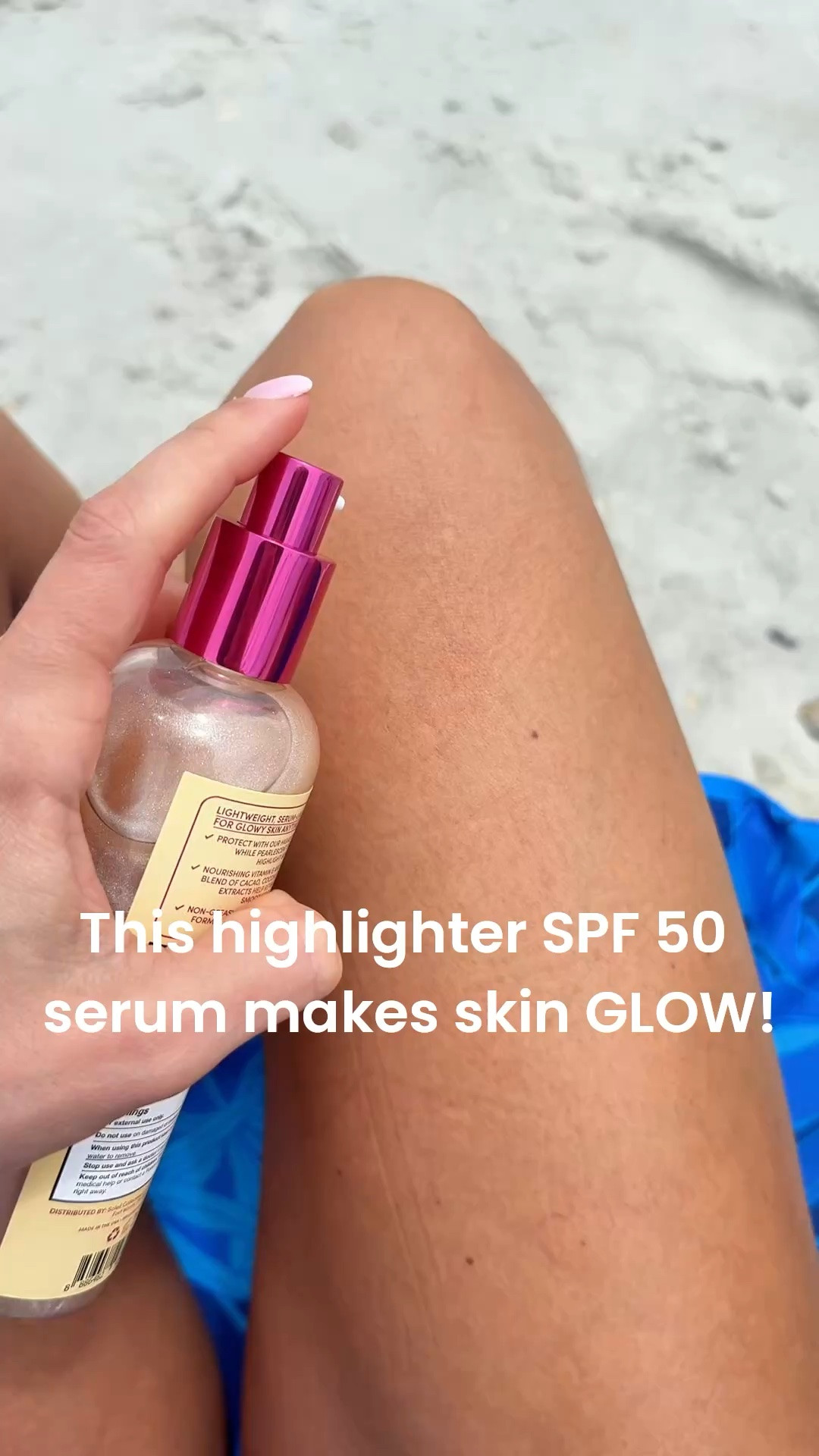The new highlighter SPF 50 body serum makes your skin GLOW!! It’s insanely beautiful on! Hydrates skin and protects skin from the sun!

#LTKselfcare #LTKBeauty #LTKTravel