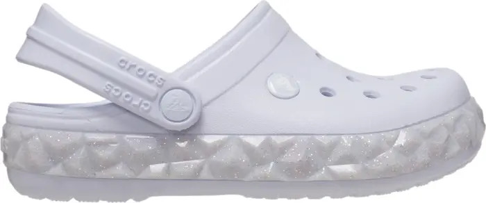 CROCS Kids' Classic Geometric Glitter Band Clog | Nordstrom | Nordstrom
