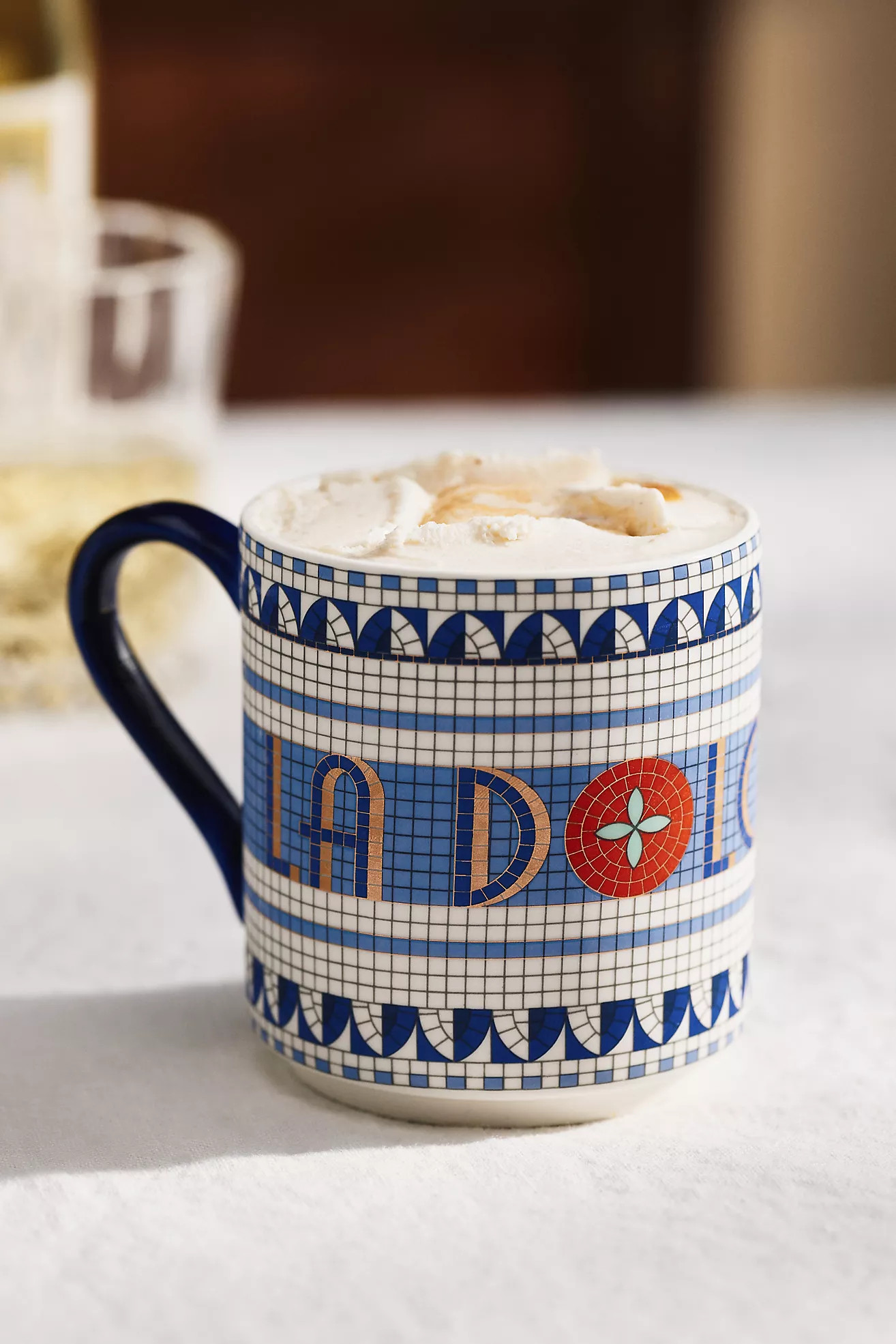 The Bistro Tile Stoneware Mug: Italia Edition | Anthropologie (US)