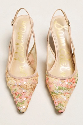 Sam Edelman Bianka Sequin Slingback Heels | Anthropologie (US)