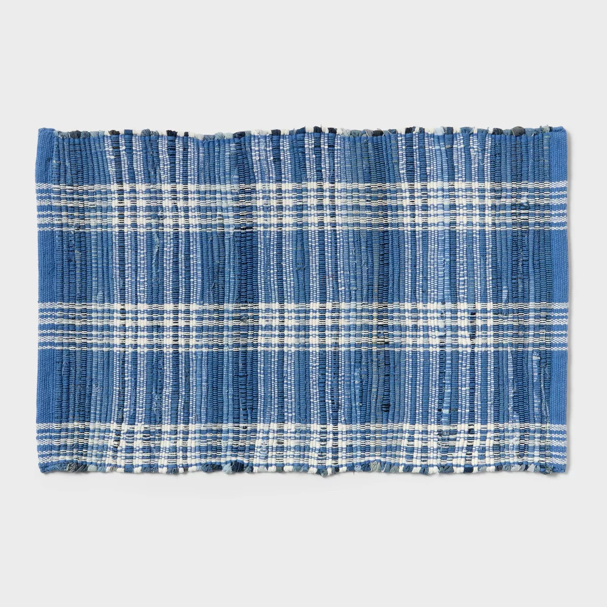 20"x30" Americana Denim Bath Rug Blue - Threshold™ | Target