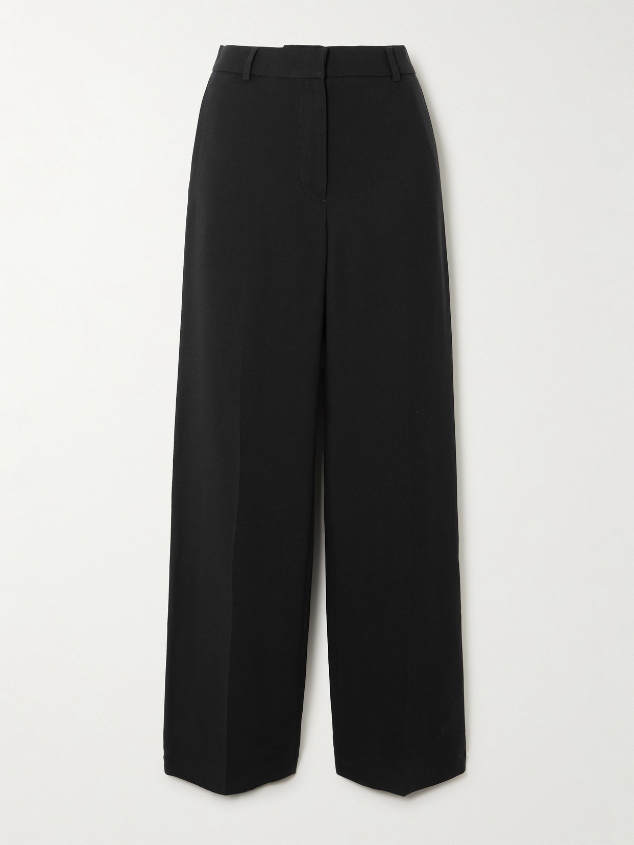 TOTEME - Woven Straight-leg Pants - Black | NET-A-PORTER (US)
