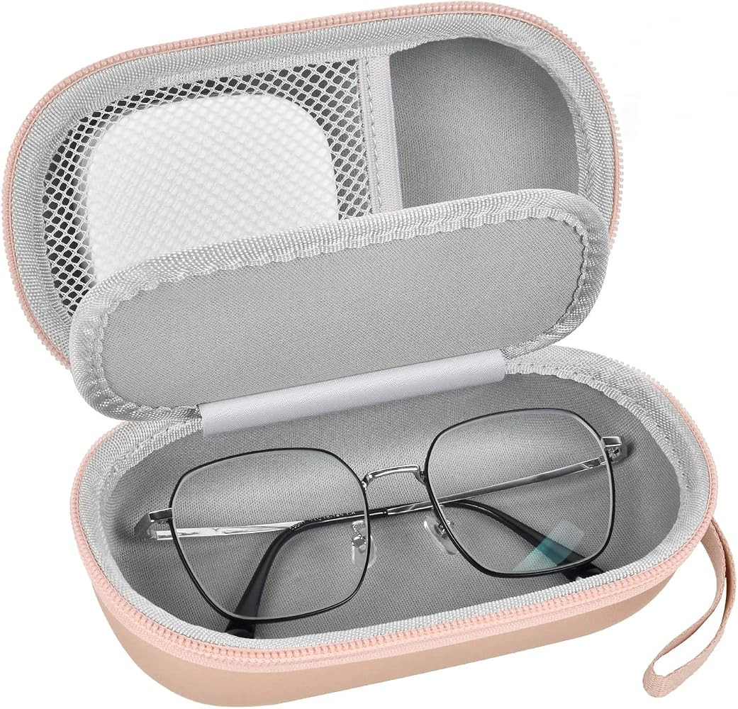 Portable 2 in 1 Contact Lens Case and Glasses Case, Traveling Contact Cases Bag Box Holder with S... | Amazon (US)
