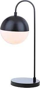 SAFAVIEH Lighting Collection Cappi Modern Black Orb 21-inch Bedroom Living Room Home Office Desk ... | Amazon (US)