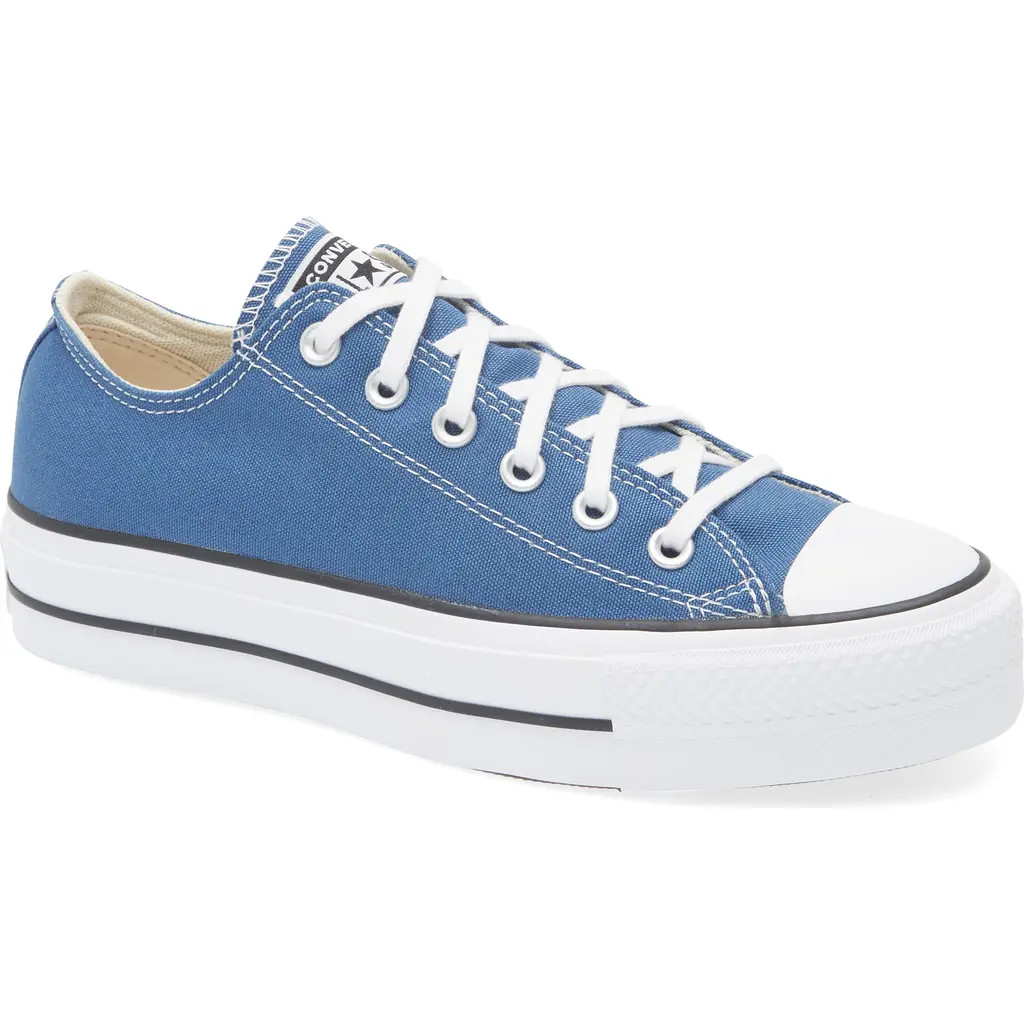 Converse Chuck Taylor® All Star® Lift Oxford Sneaker in Armor Blue/White/Black at Nordstrom, Si... | Nordstrom
