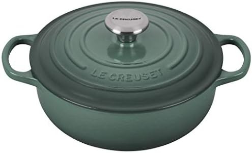Le Creuset Signature Enameled Cast Iron Sauteuse. 3-1/2-Qaurt, Artichaut | Amazon (US)