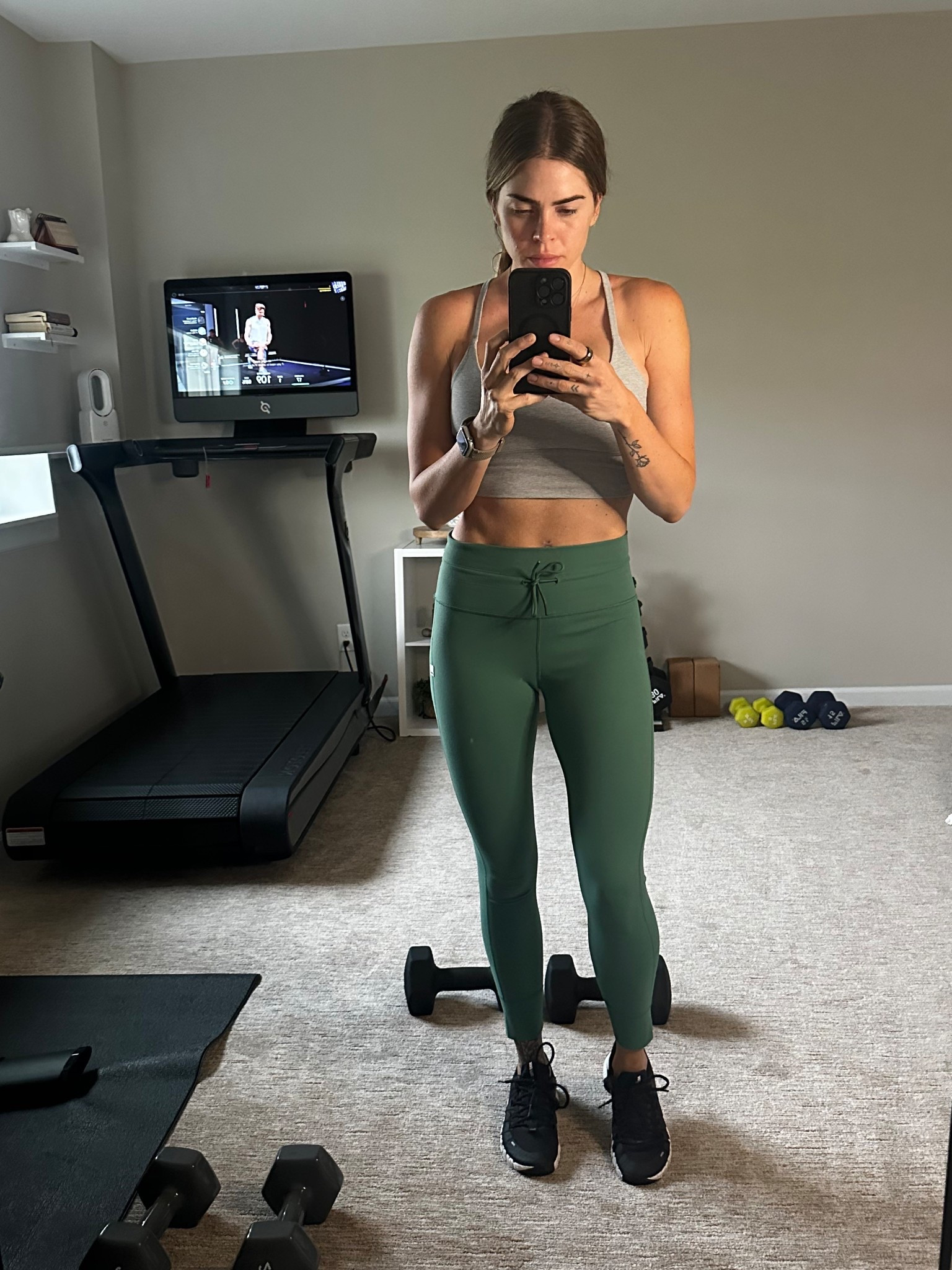 Home gym? More like therapy with dumbbells and coffee. ☕️💥 

#LTKActive #LTKSummerEdit #LTKHome