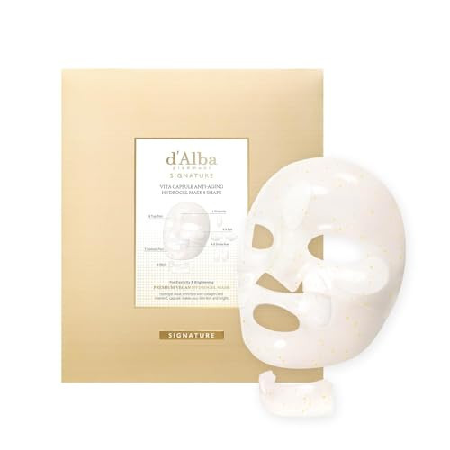 d'alba Piedmont Signature Vita Capsule Hydrogel Mask 8-Shape 1BOX (4 Sheets) | Amazon (US)