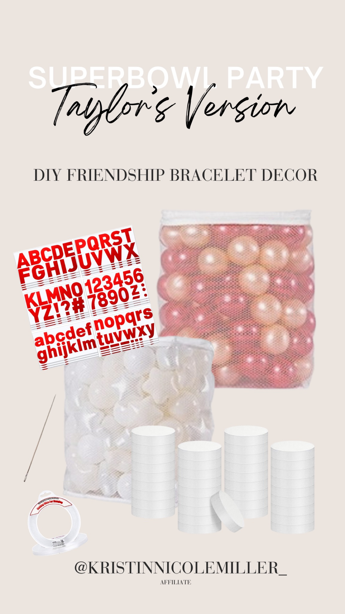Super Bowl Party // Taylor’s Version!! DIY decor friendship bracelets!! Life size!

Super Bowl party decoration ideas; hosting; parties, hosting 

#LTKparties #LTKSeasonal #LTKfindsunder100