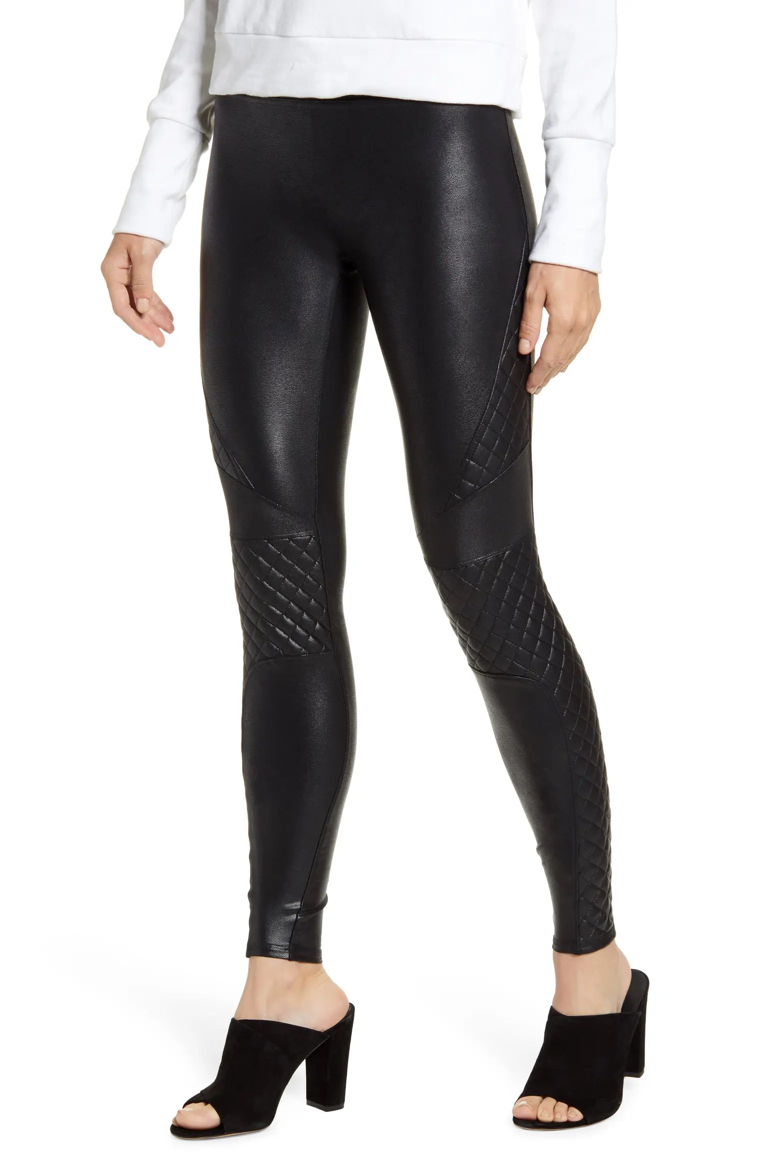 Quilted Faux Leather Leggings | Nordstrom