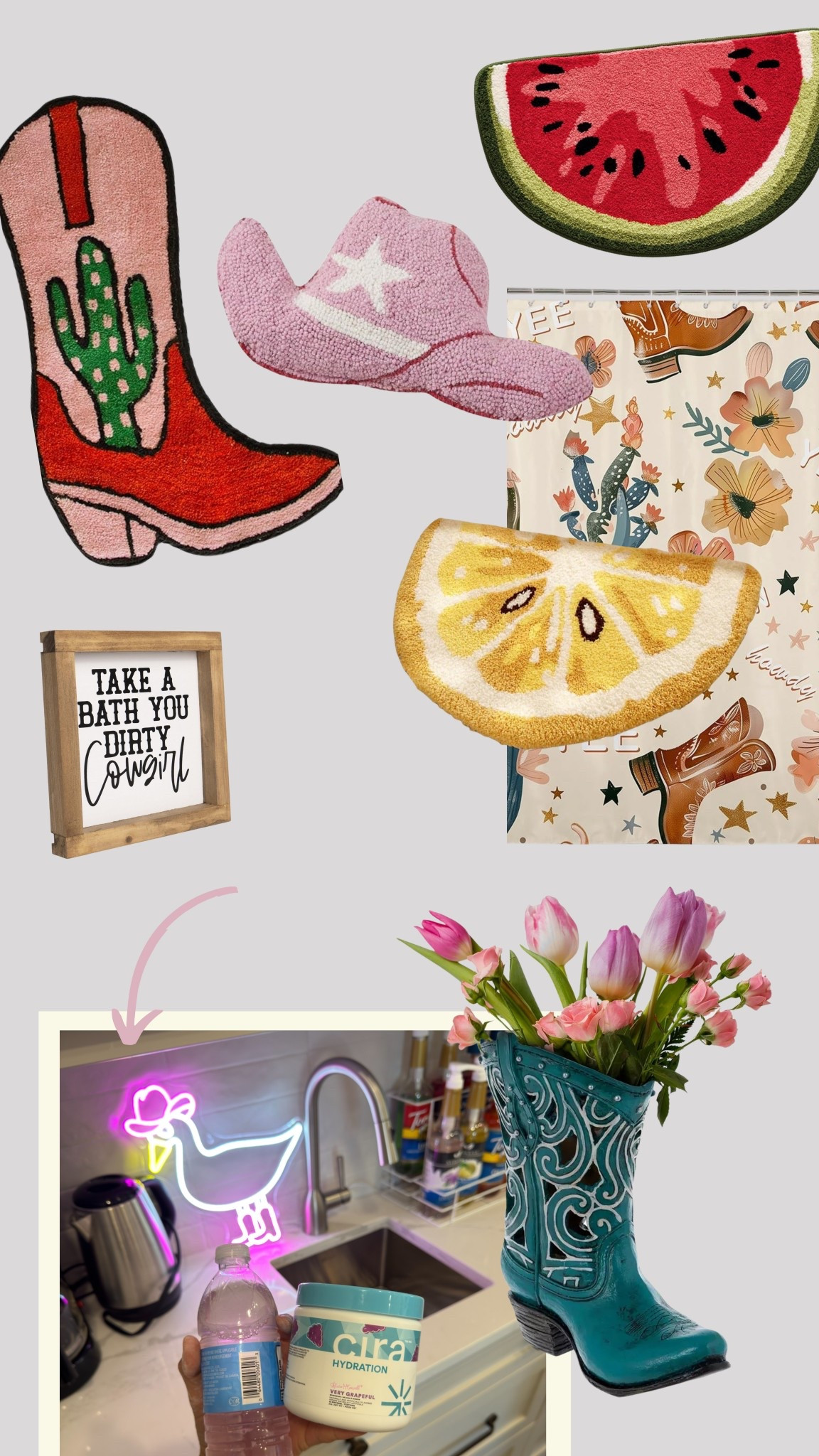 decor from the hydration house