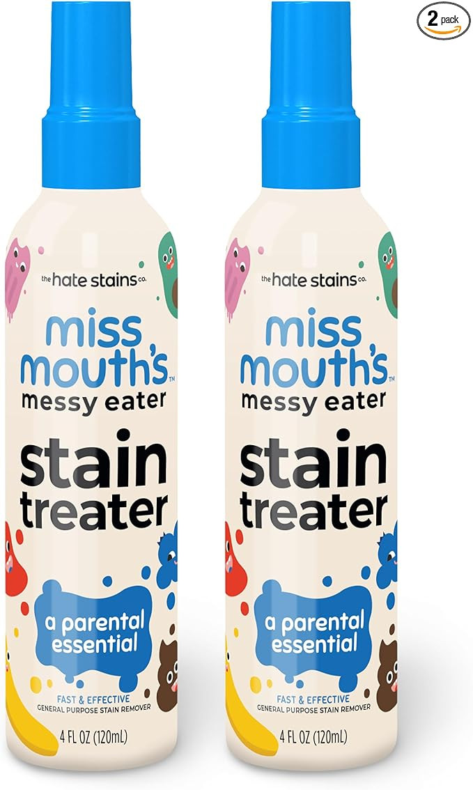 Miss Mouth's Messy Eater Stain Treater Spray - 4oz 2 Pack Stain Remover - Newborn & Baby Essentia... | Amazon (US)