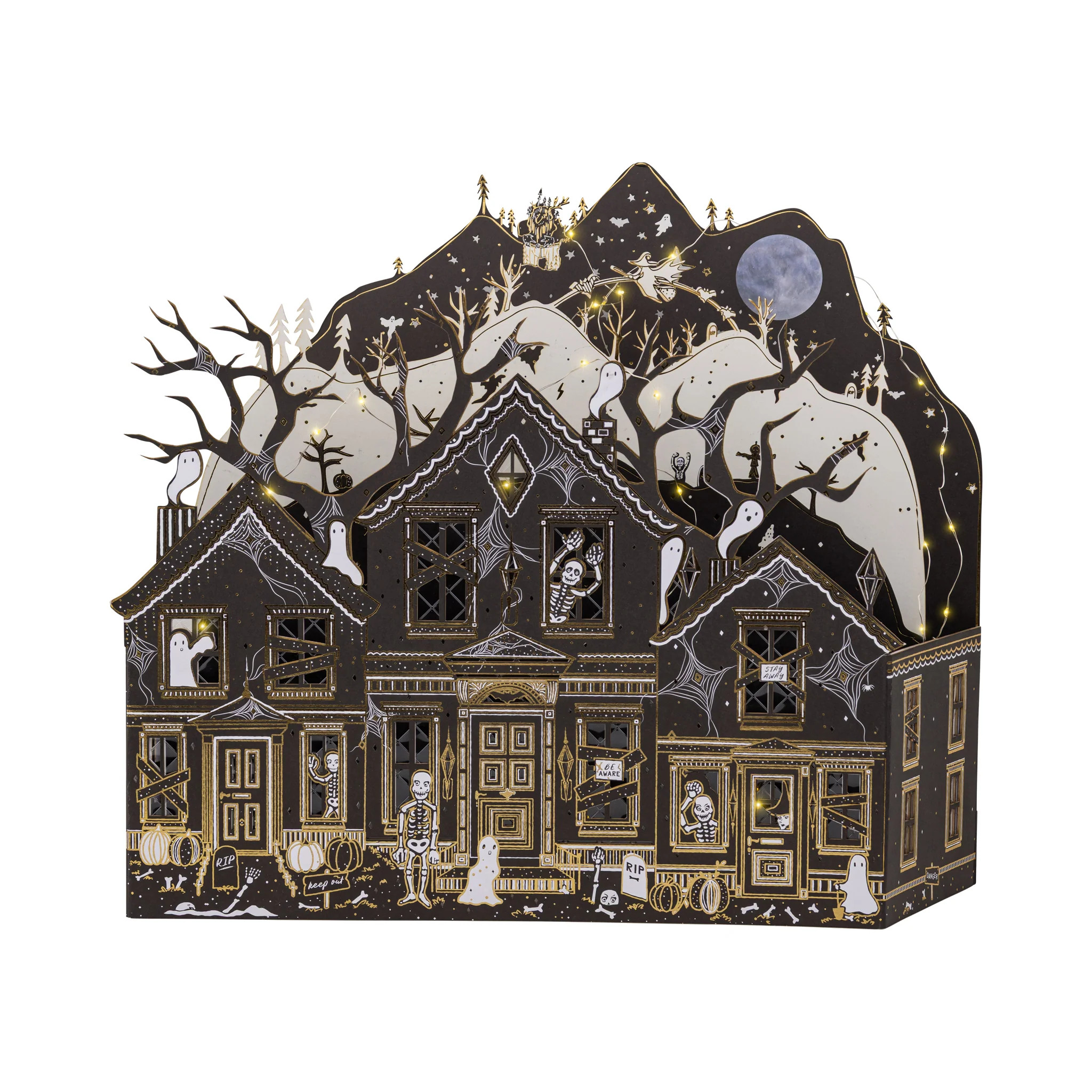 Maren Baxter Haunted Paper House \u2013 Light-Up Halloween Decor | My Mind's Eye