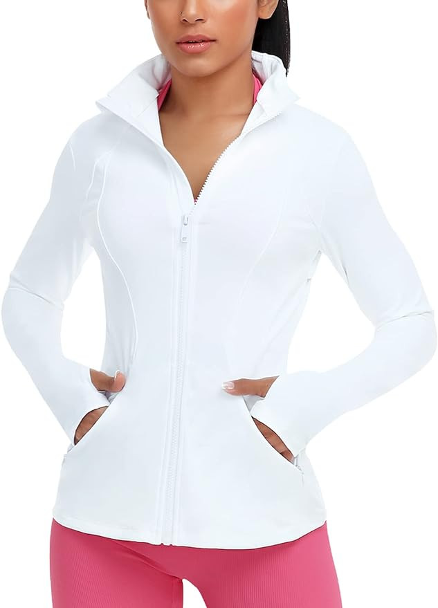 VUTRU Women's Workout Yoga Jacket Full Zip Running Athletic Track Jacket | Amazon (US)