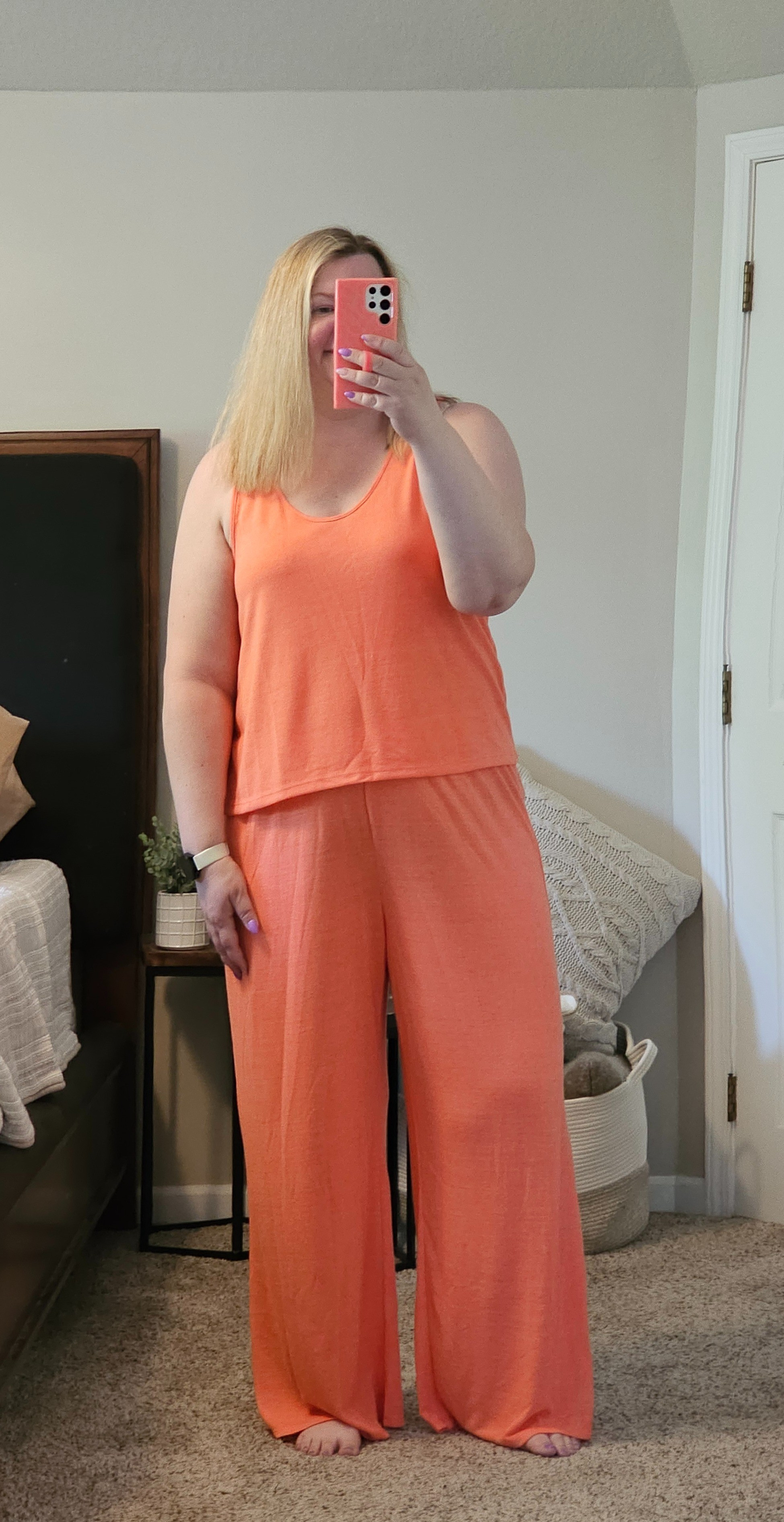 These cozy breezy pajamas are perfect for warmer weather.  I am in an XXL in top and bottom and they come in other colors!

#LTKfindsunder50 #LTKmidsize #LTKover40
