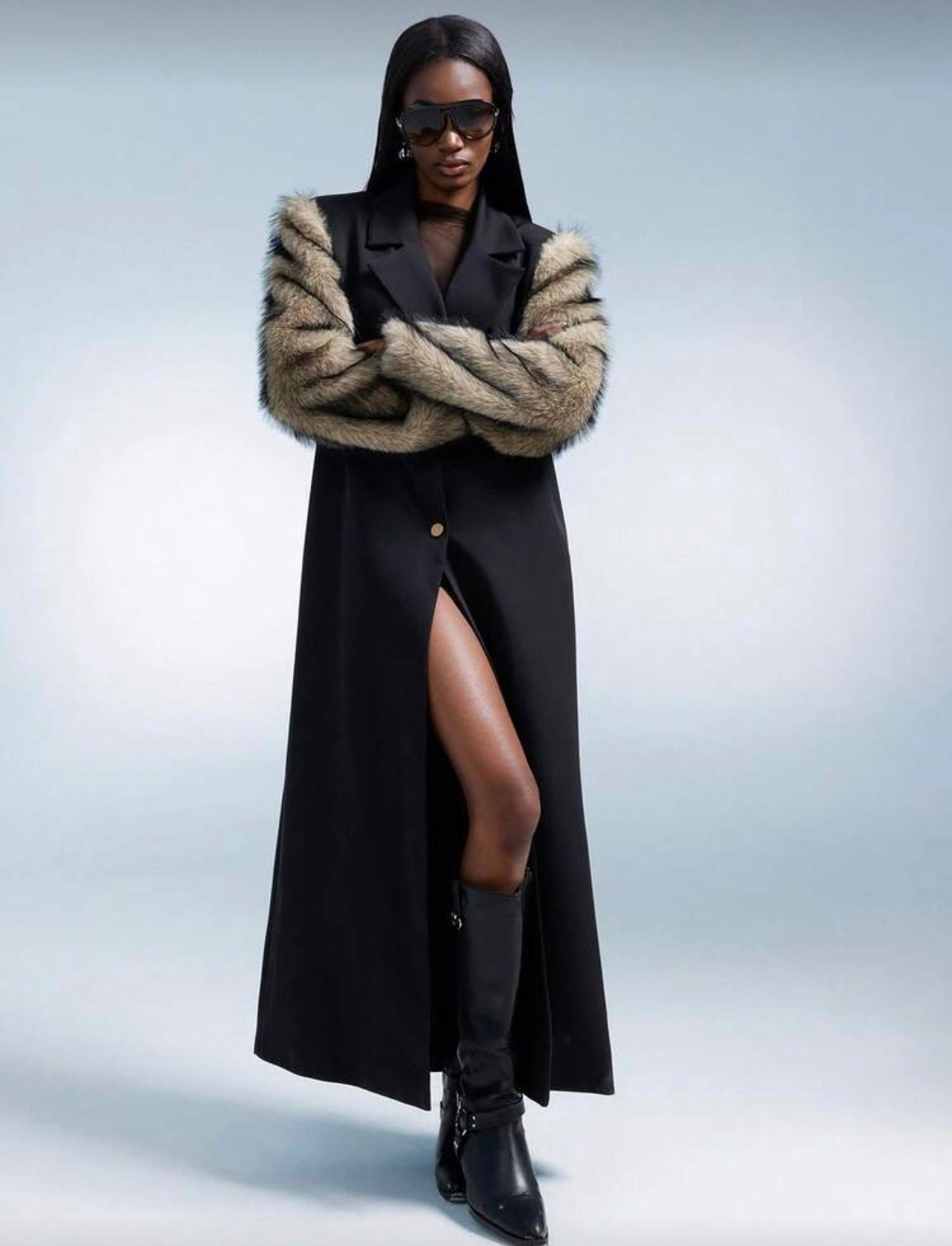 Faux fur trench 

#LTKootd #LTKGiftGuide #LTKmomlife