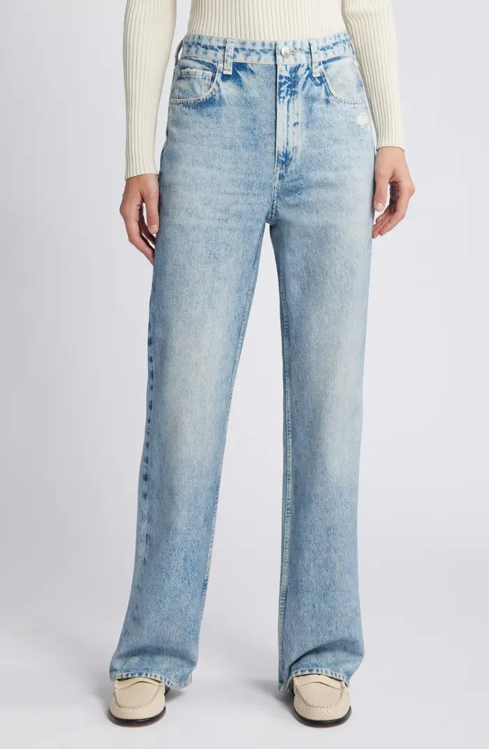 Miramar Shea Relaxed Straight Cotton Terry Sweatpant Jeans | Nordstrom