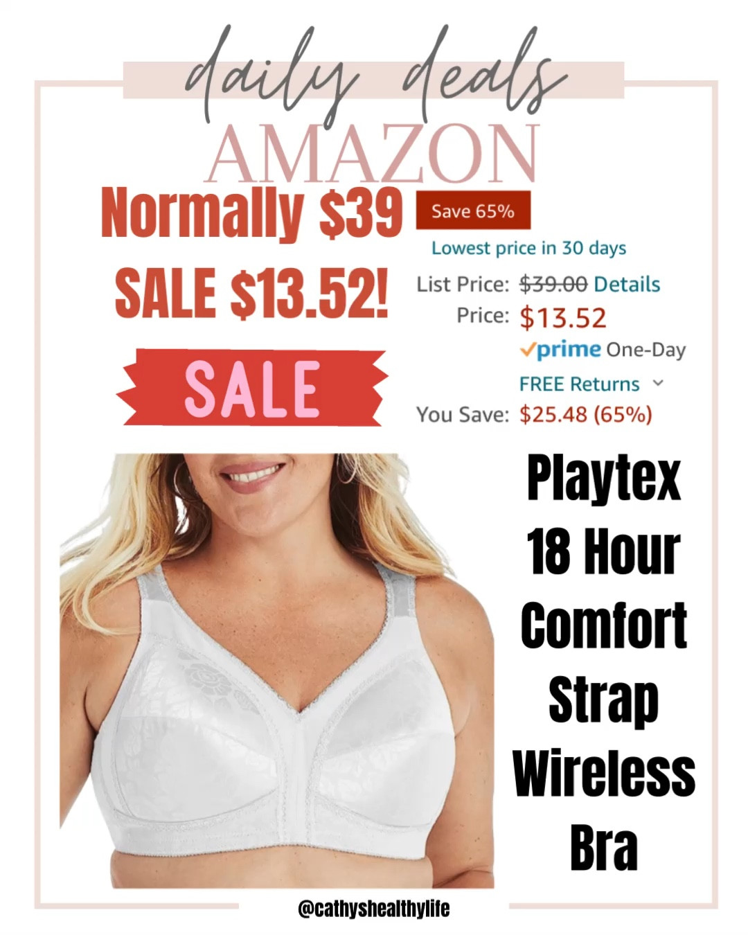 One of my favorite bras! Having scoliosis the padded shoulder straps are so comfortable! Full coverage in the front and on the sides. I wear a 34DD and it runs true to size. 

#amazonsteal #amazonfind #amazon #platexbra #bra #womens #clothing 

#LTKunder50 #LTKsalealert #LTKcurves