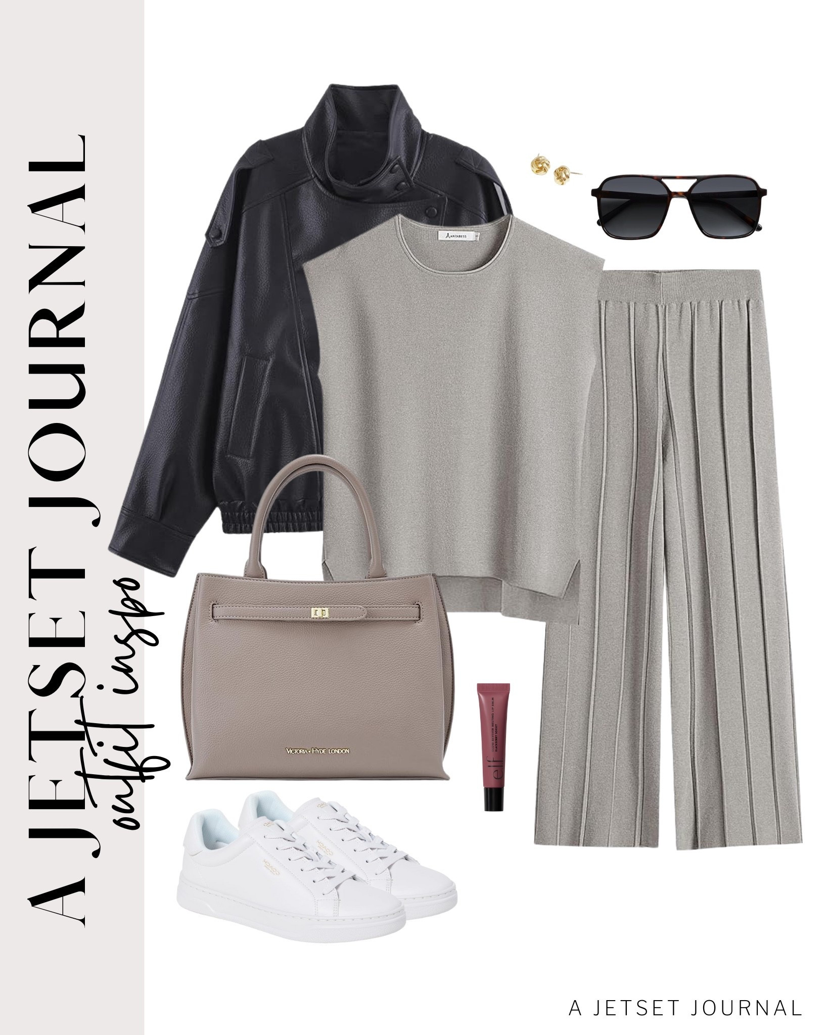 Here’s your comfy outfit idea for the day. This two piece set from Amazon is so easy to style and looks cute!
matching set, elf lip bag, gold earrings set, tote bag, faux leather jacket,  airport outfit, winter to spring fashion, comfy outfit, winter to spring style, everyday look, running errand outfit idea, makeup favorite, beauty must have, affordable style, amazon fashion

#LTKU #LTKootd #LTKSeasonal