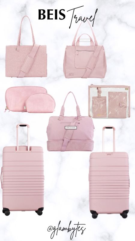 Beis pink travel, luggage, weekender 

#LTKTravel