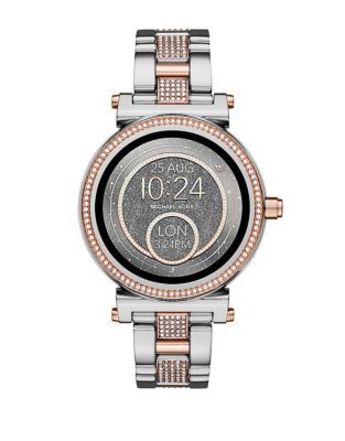 Access Sofie Two-Tone Pave Touchscreen Bracelet Smart Watch | Lord & Taylor