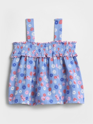 babyGap Gauze Smocked Top | Gap Factory