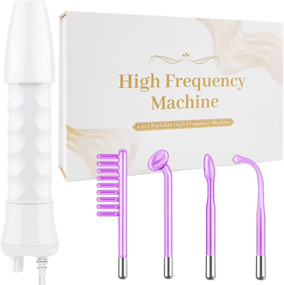 High Frequency Facial Wand - Uaike 4 in 1 Violet Portable Handheld High Frequency Facial Machine ... | Amazon (US)